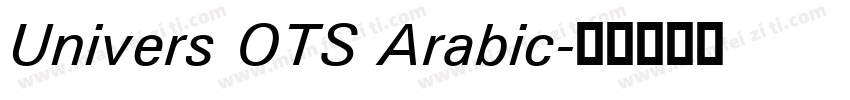 Univers OTS Arabic字体转换